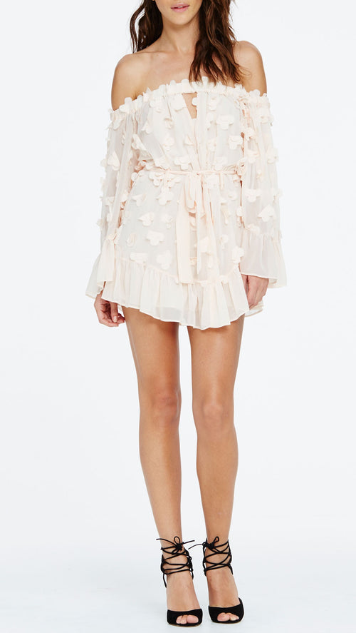 Pastime Paradise Playsuit- Shell Pink