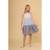 Picnic Dress In Houndstooth- Pink