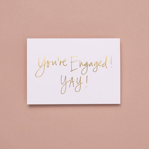 Classic Card- You're Engaged! YAY!