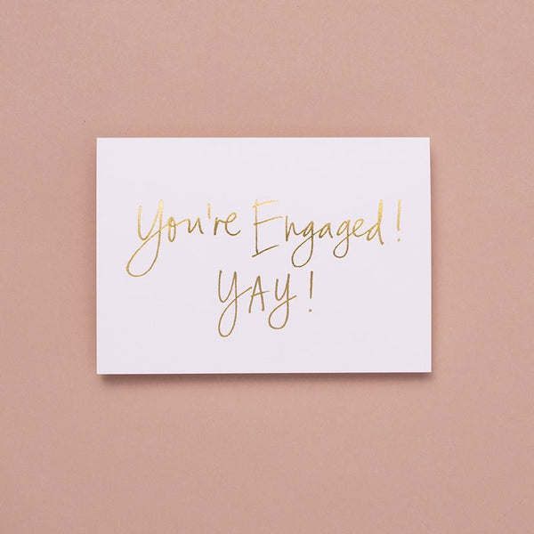 Classic Card- You're Engaged! YAY!