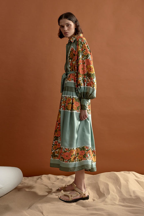 Gillian Scarf Midi Dress