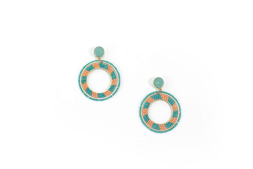 Martine Earrings- Green