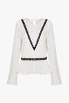Rose Story Top- Ivory