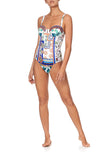 Ruched Bustier One Piece- Gone Coast