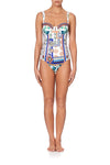 Ruched Bustier One Piece- Gone Coast