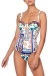 Ruched Bustier One Piece- Gone Coast