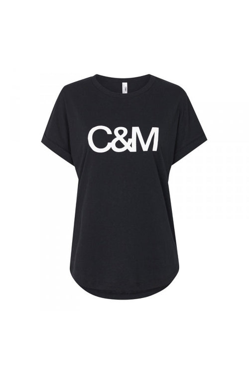 Huntington Logo Slub Tee- Black