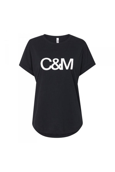 Huntington Logo Slub Tee- Black