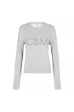 Owens Logo Crew- Grey Marle