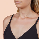 Sunset View Pear Necklace- Silver