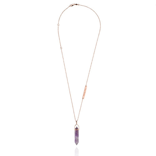 Mineral Necklace- Amethyst