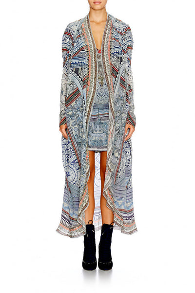 Long Casual Jacket- Antique Batik