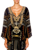 V Neck Oversized Blouse- For The Love Of Lhasa