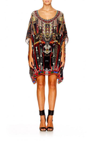 Short Round Neck Kaftan- In A Dalai Daze