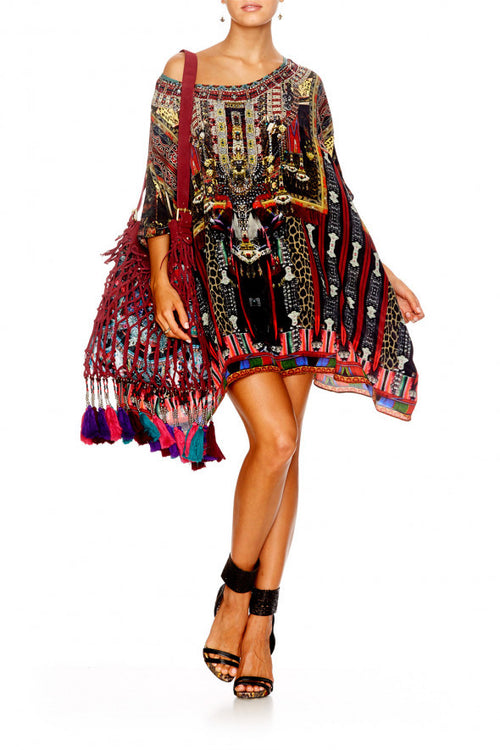 Short Round Neck Kaftan- In A Dalai Daze