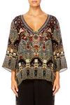 V-Neck Oversized Blouse- Chamber Of Reflections