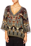 V-Neck Oversized Blouse- Chamber Of Reflections