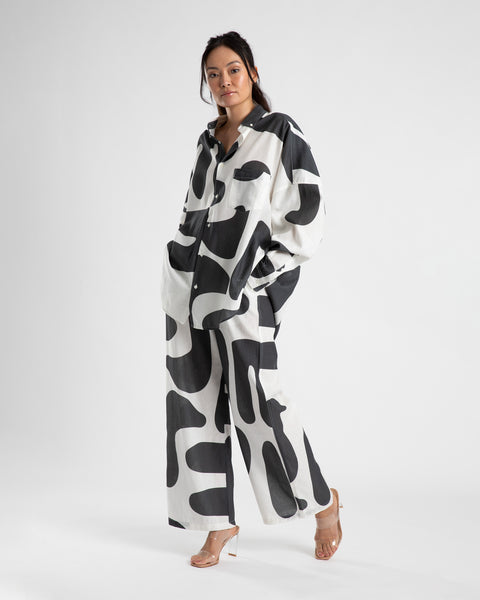 LS OVERSIZED SHIRT- SUMMI PRINT