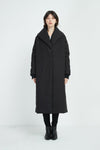 Heavy Padded Long Coat- Black