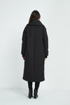 Heavy Padded Long Coat- Black