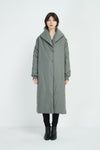 Heavy Padded Long Coat- Steel