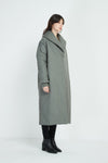 Heavy Padded Long Coat- Steel