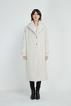 Heavy Padded Long Coat- Bone