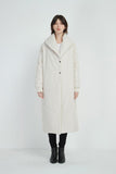 Heavy Padded Long Coat- Bone