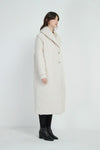 Heavy Padded Long Coat- Bone