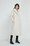 Heavy Padded Long Coat- Bone