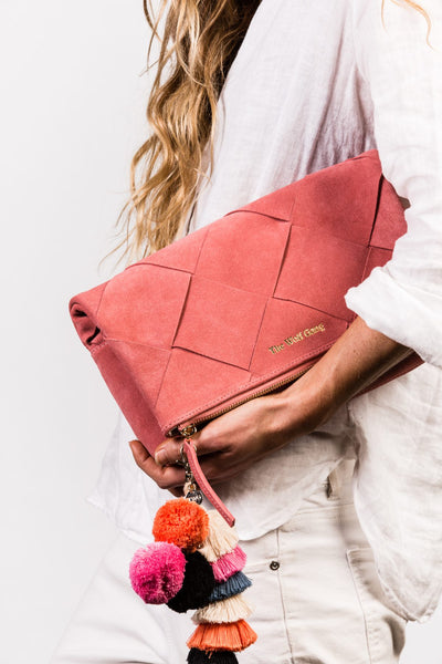 The Tejer Clutch- Rose