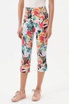 Peal Slit Slim Pant- Tropical