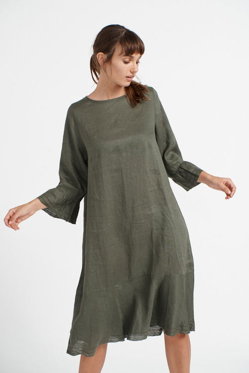 Flippy Dress- Khaki