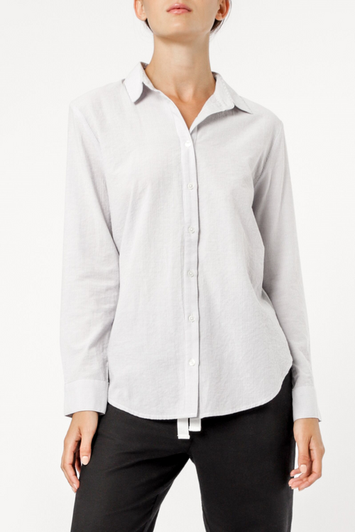 Nude Classic Shirt- Grey Stripe