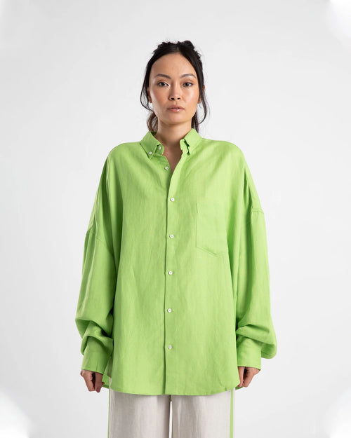 LS OVERSIZED SHIRT- APPLE