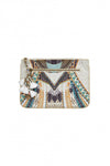 Small Canvas Clutch- Weave On