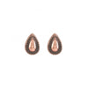 World From Here Stud Earrings- Rose Gold