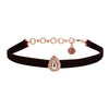 World From Here Choker- Rose Gold